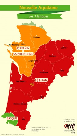 La Nouvelle-Aquitaine et ses 3 langues
